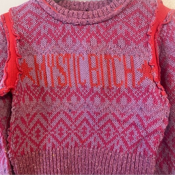 Urban Outfitters Sweater Crew Neck Cropped Small New With Tags Mystic Pink - Picture 7 of 13